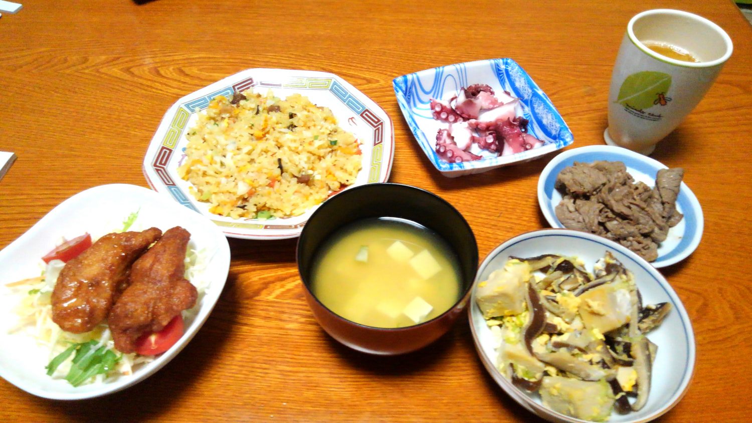 とある日の夕飯【稲田教室】